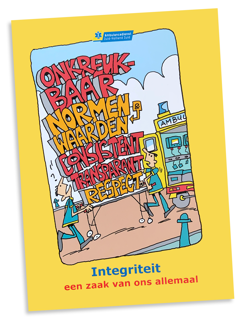 Cover boekje Ambulancedienst ZHZ, Integriteit