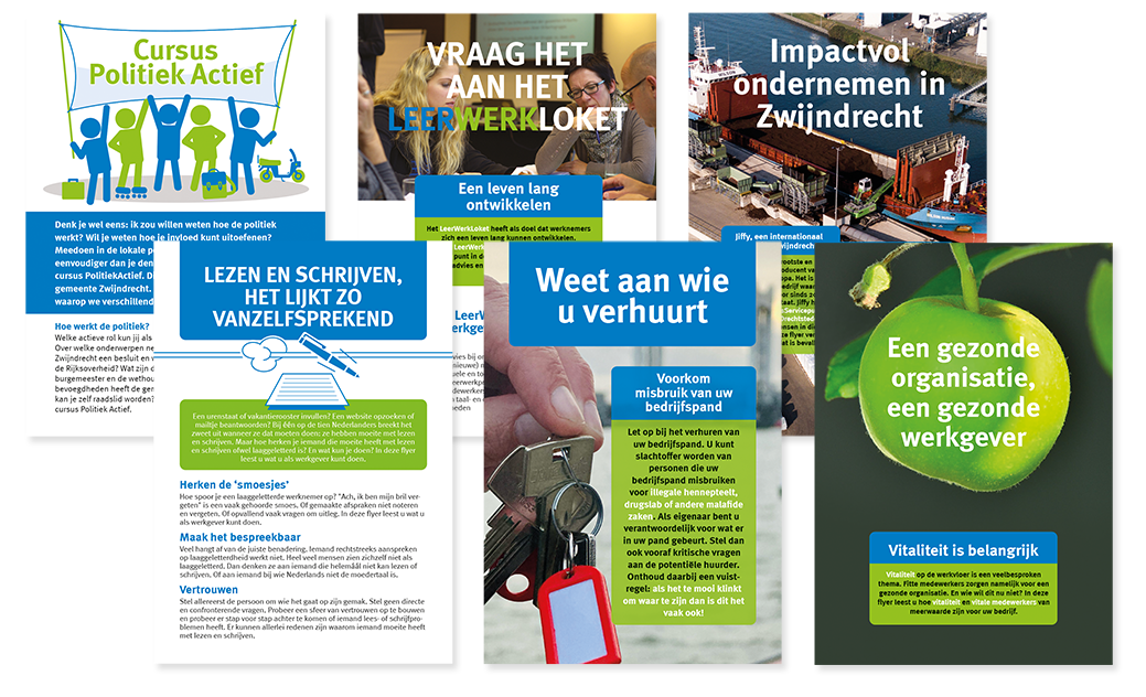 Flyers en folders gemeente Zwijndrecht